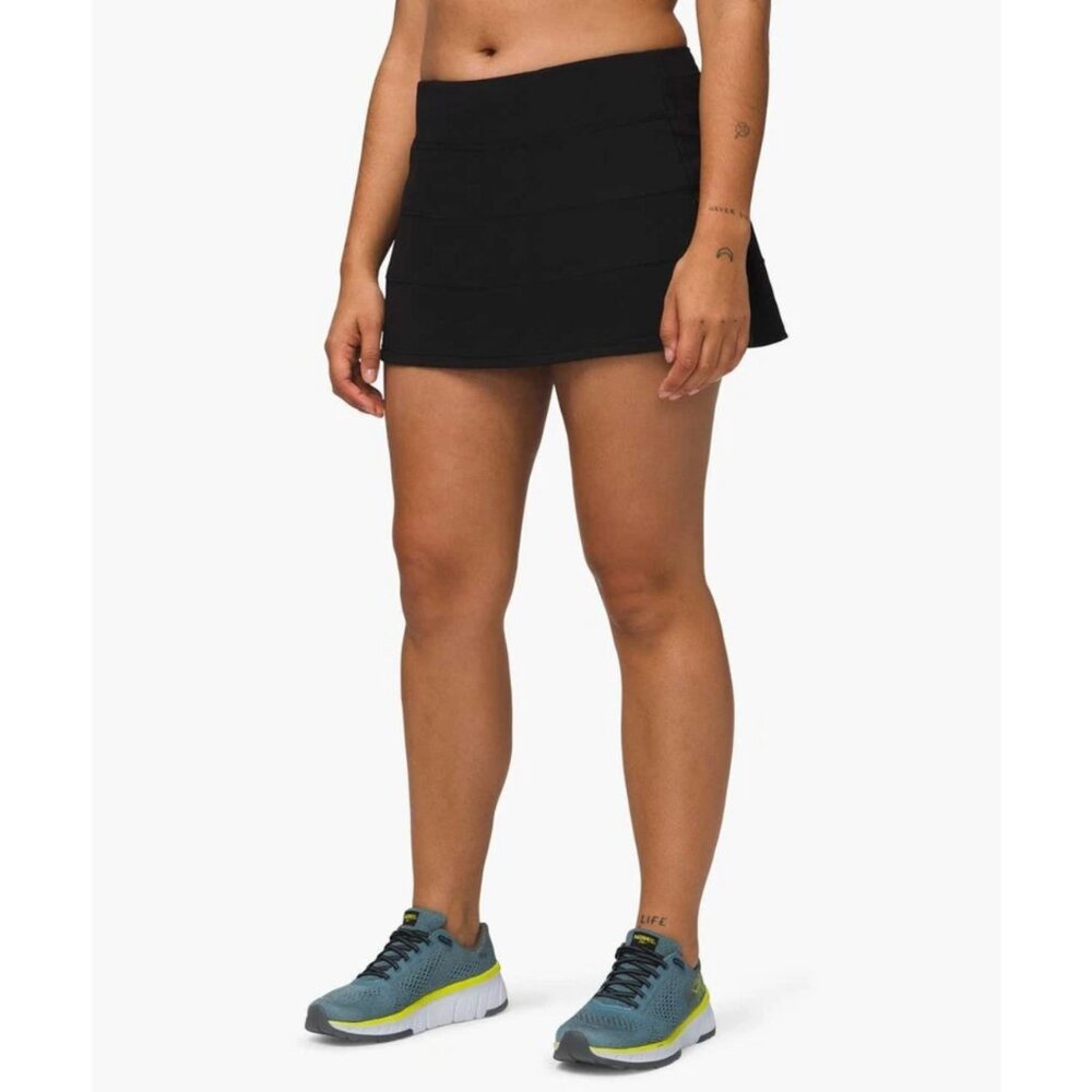 Lululemon Pace Rival Skirt Skort Size 6 Black 15” W8838T - Picture 7 of 7